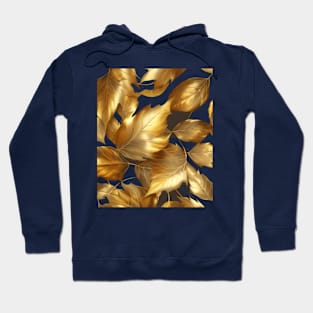 golden leaves pattern Hoodie